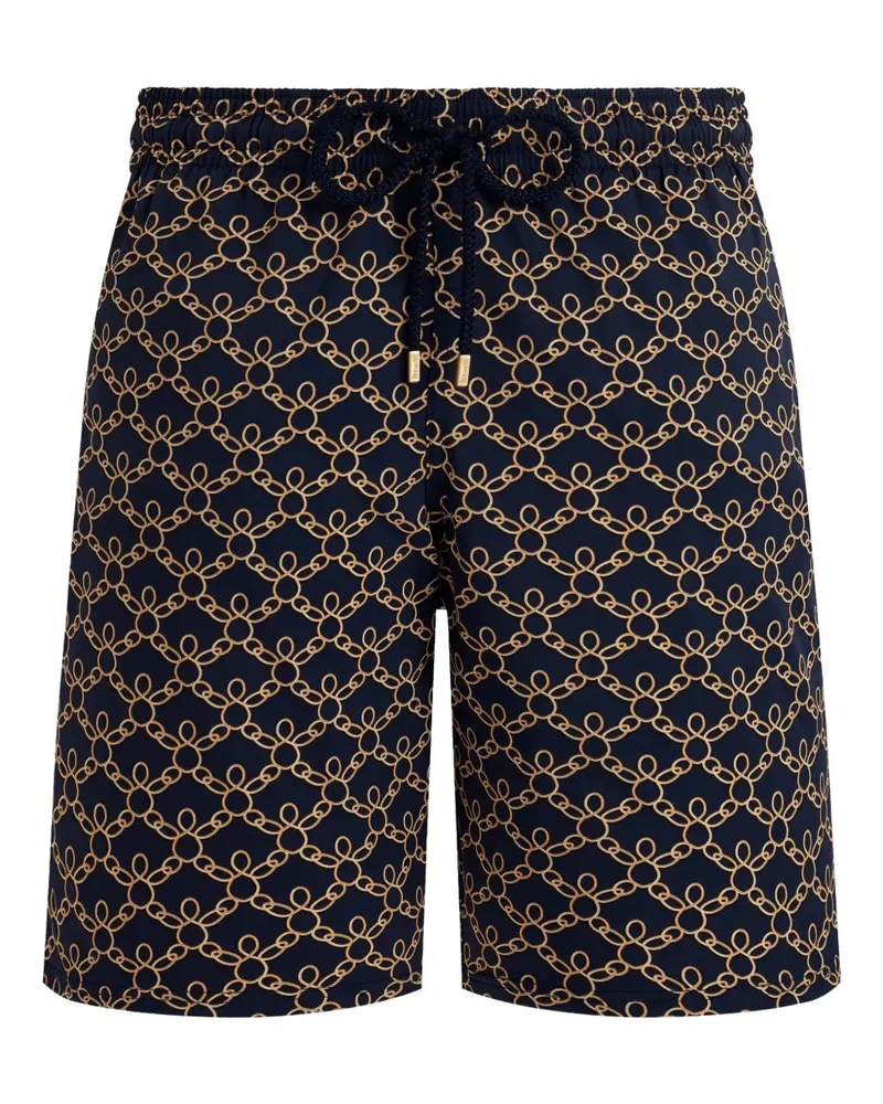 Vilebrequin Badeshorts mit elastischem Bund - Blau Blau