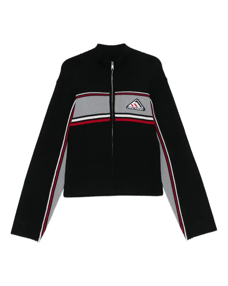 Martine Rose Gerippte Jacke mit Reißverschluss - Schwarz Schwarz
