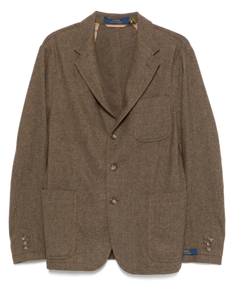 Ralph Lauren Sakko mit Fischgrätenmuster - Braun Braun