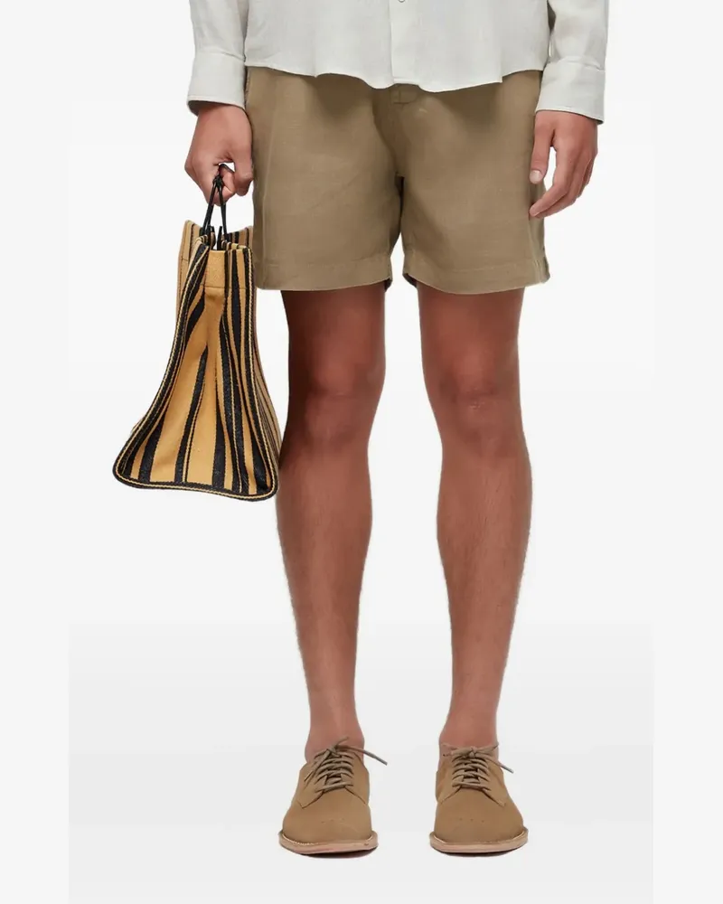 Osklen Klassische Leinenshorts - Nude Nude