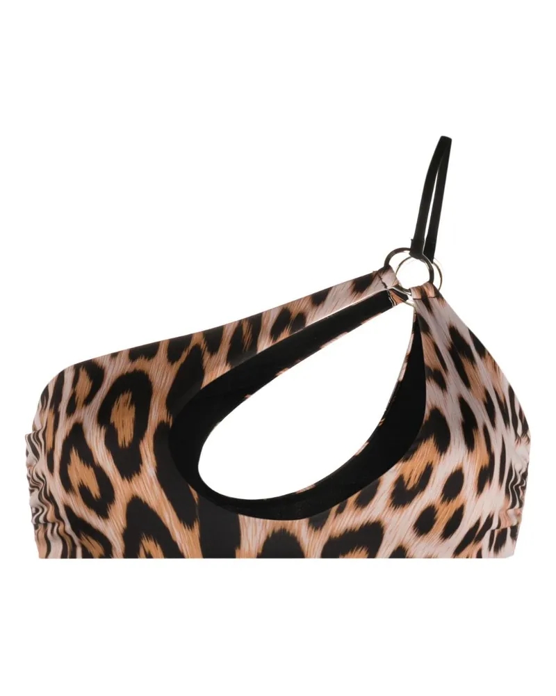 Roberto Cavalli Bikinioberteil mit Leoparden-Print - Nude Nude