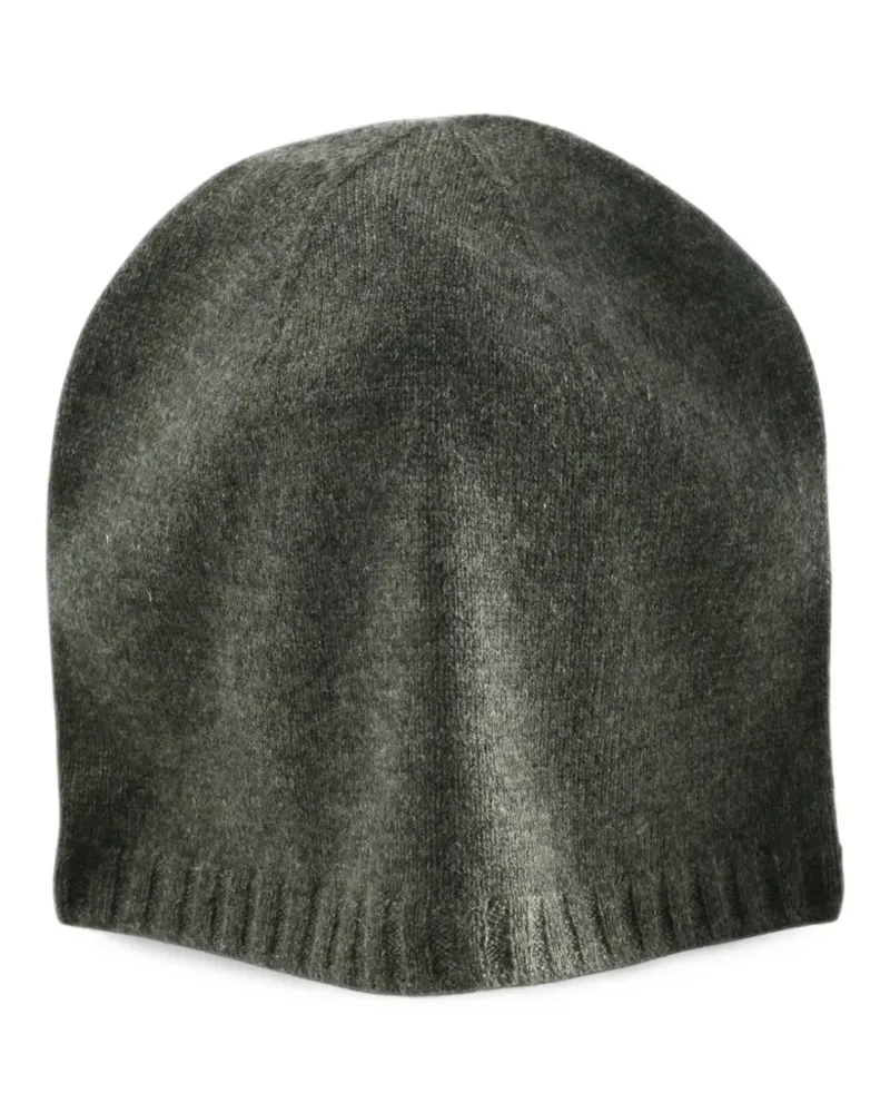 Ziggy Chen Beanie mit geripptem Besatz - Grün Grün
