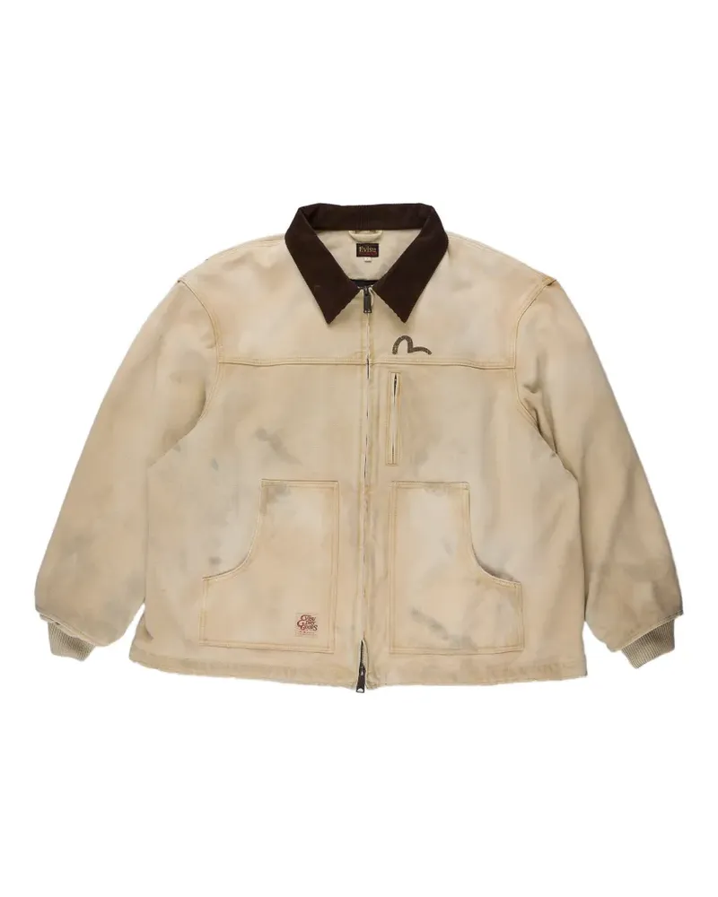 Evisu Seagull Jacke mit grafischem Print - Nude Nude