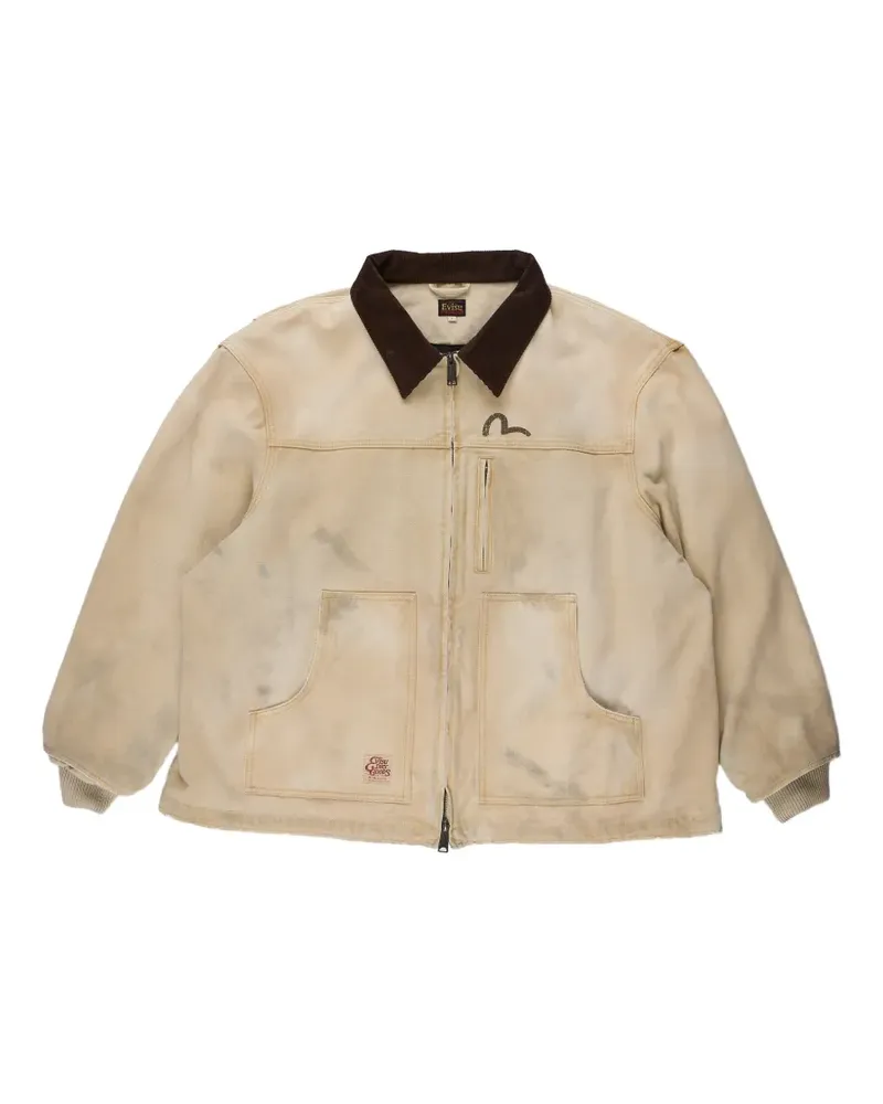 Evisu Seagull Jacke mit grafischem Print - Nude Nude