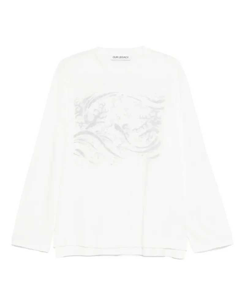 Our Legacy T-Shirt mit Print - FLEETING Fleeting