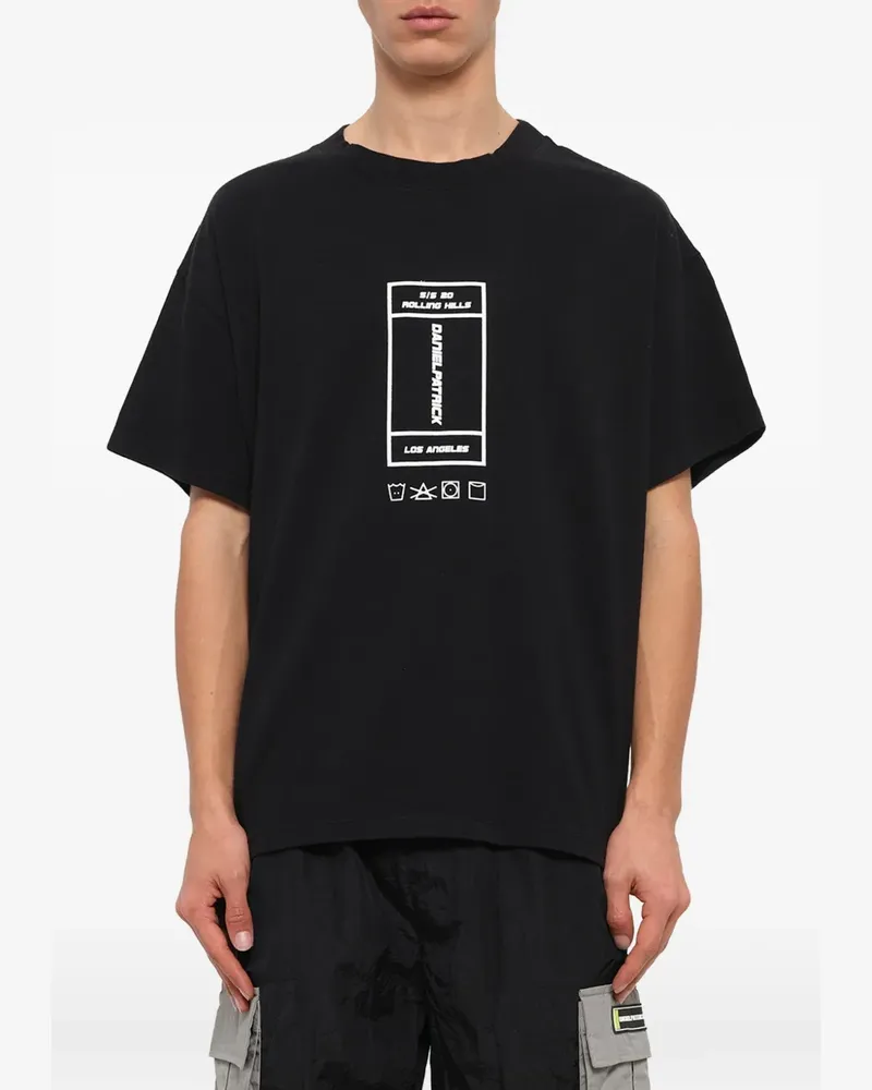 Daniel Patrick Rolling Hills logo-print T-shirt - Schwarz Schwarz