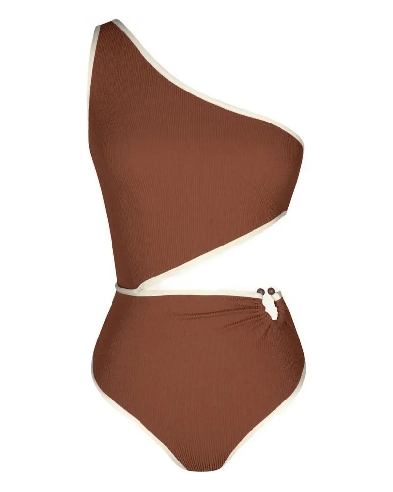Johanna Ortiz Del Mar Badeanzug mit Cut-Out - Braun Braun