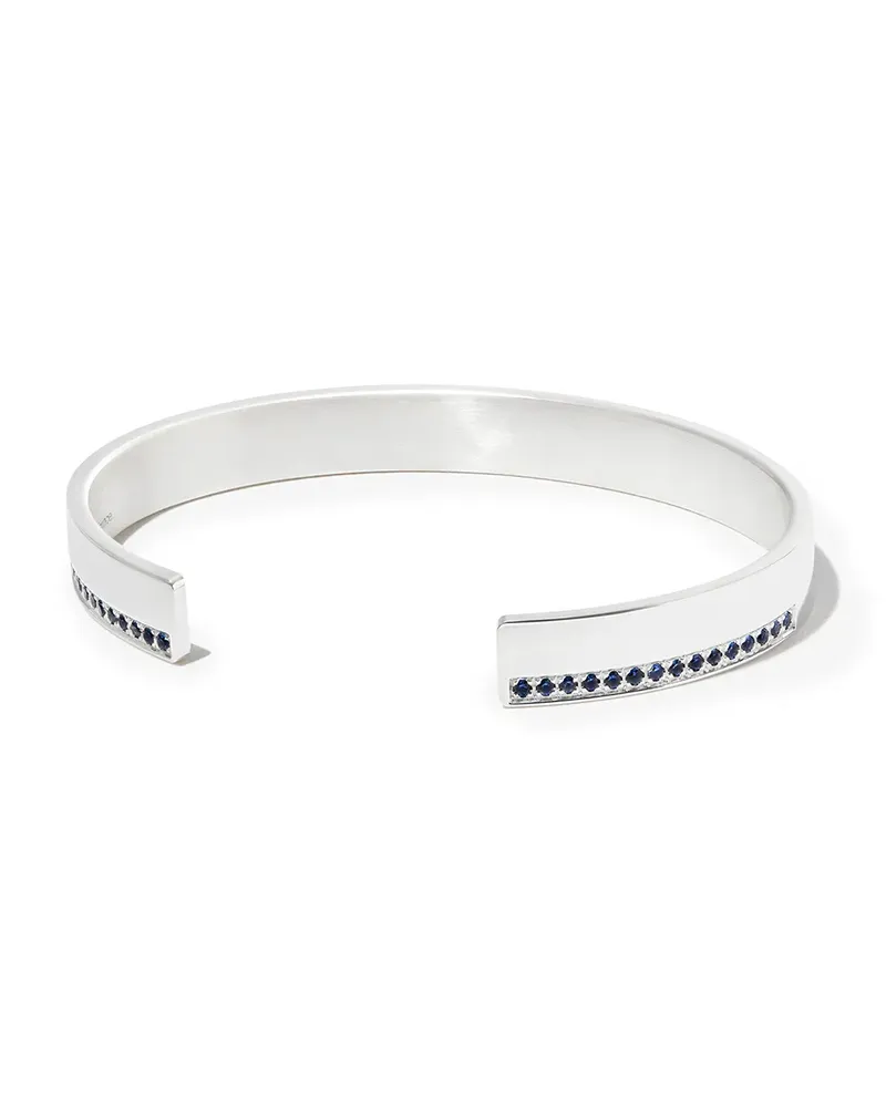 Le Gramme Armspange mit Saphiren 20g - Silber Silber