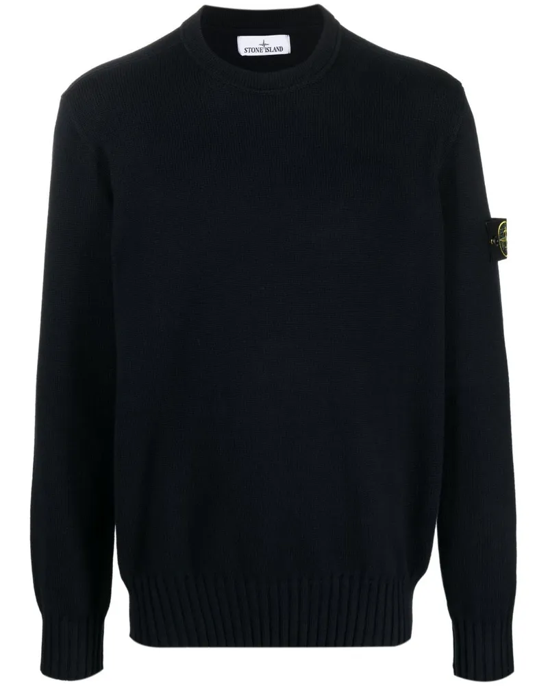 Stone Island Pullover mit Kompass - Blau Blau