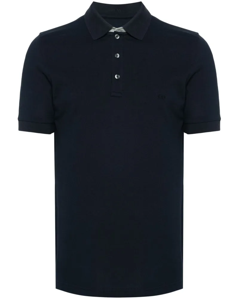 Fay Poloshirt mit Logo-Stickerei - Blau Blau