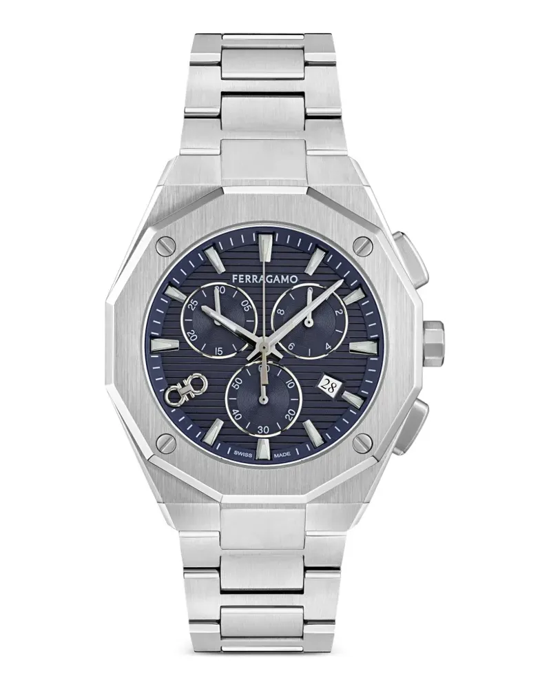 Ferragamo 42mm Versilia Chrono watch - Blau Blau