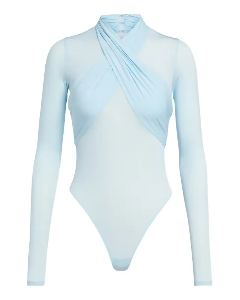 WARDROBE.NYC Langärmeliger Body - Blau Blau