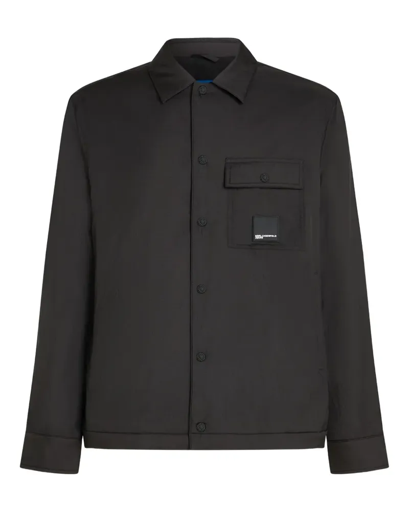 Karl Lagerfeld Geknöpfte Jacke - Schwarz Schwarz