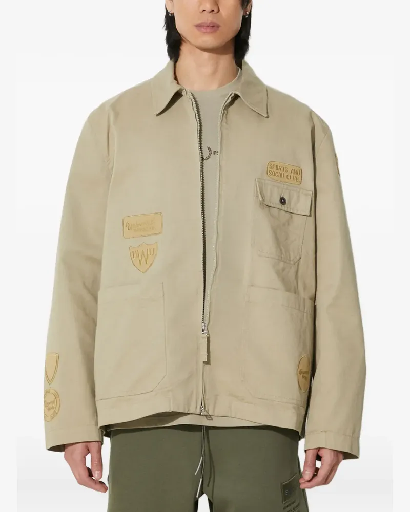 Universal Works Bestickte Jacke mit Kragen - Nude Nude