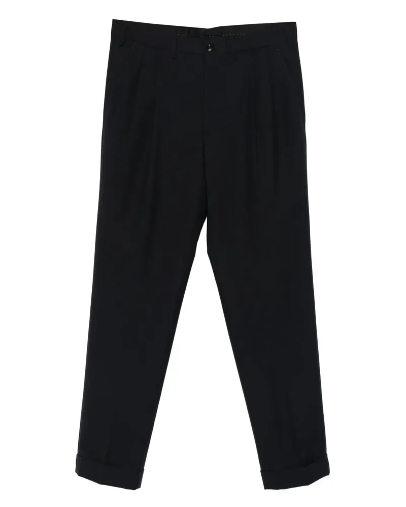 Dell'oglio pleated cuffed trousers - Blau Blau