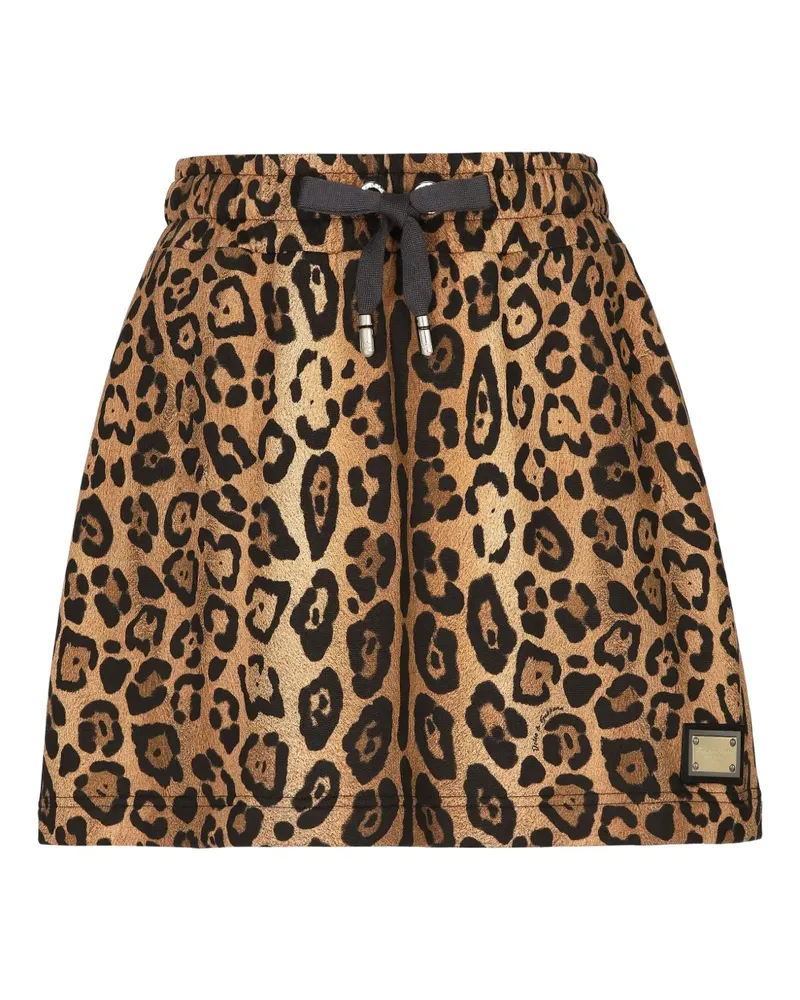 Dolce & Gabbana Minirock mit Leoparden-Print - Braun Braun