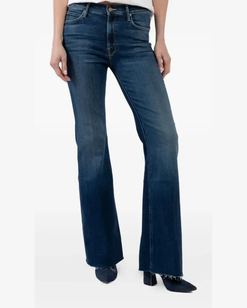 Mother Ausgefranste Jeans - Blau Blau