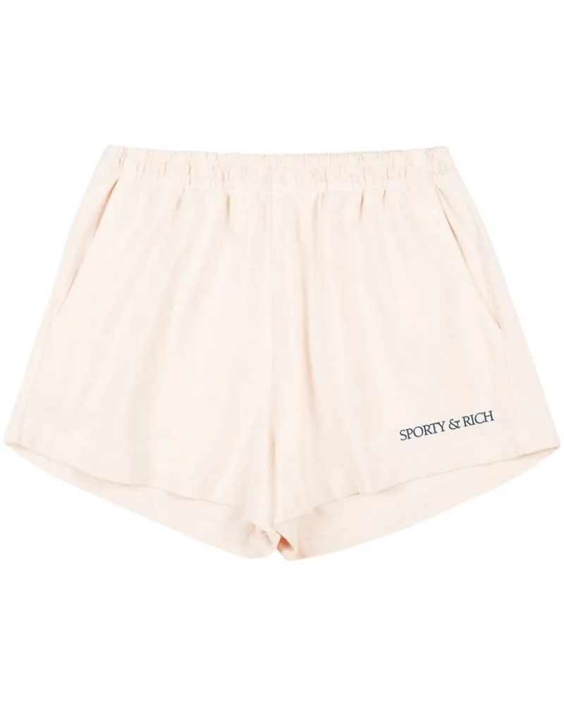 SPORTY & RICH Kurze H&W Club Shorts Nude