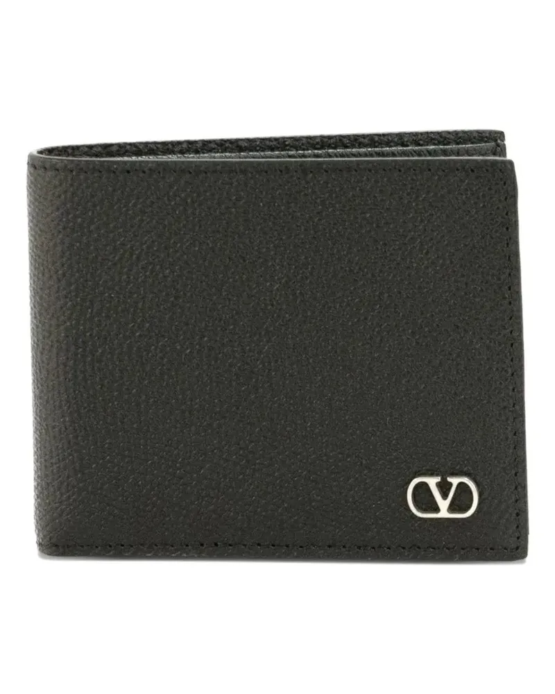 Valentino Garavani VLogo Signature leather billfold wallet - Schwarz Schwarz
