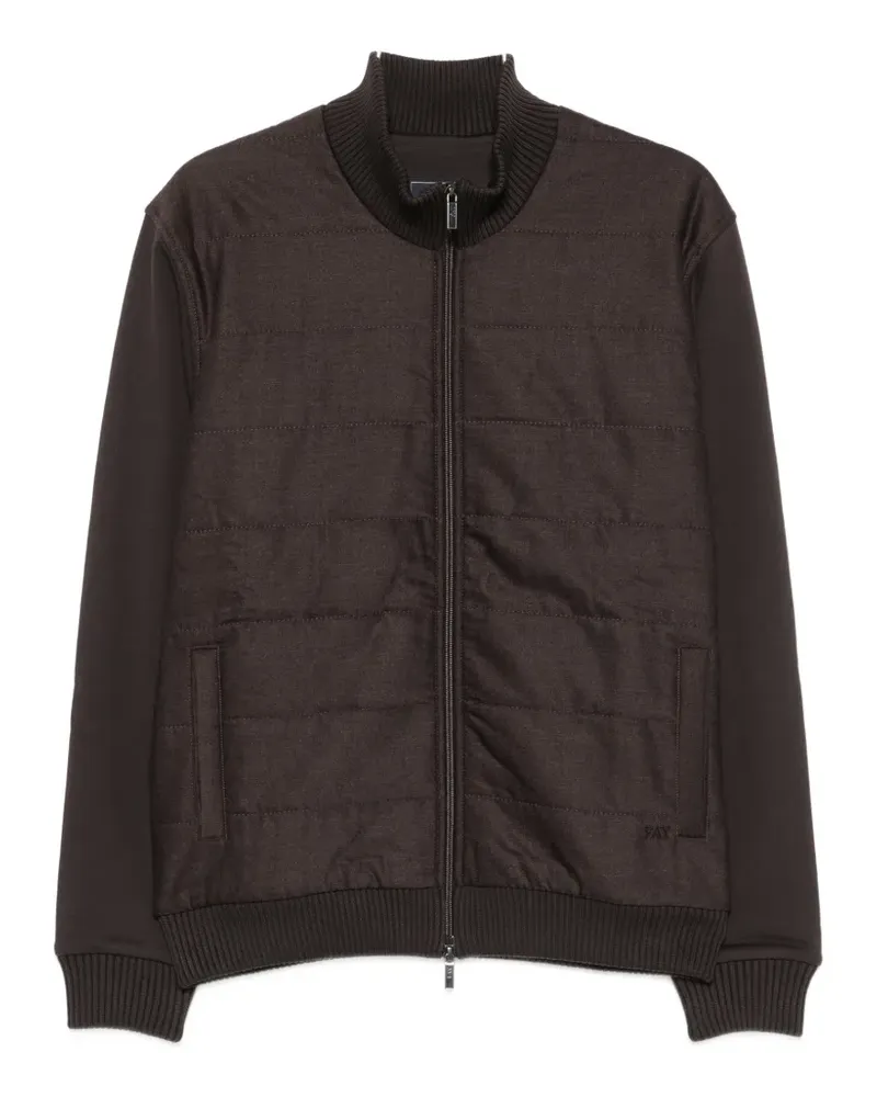 Fay quilted zip-up jacket - Braun Braun