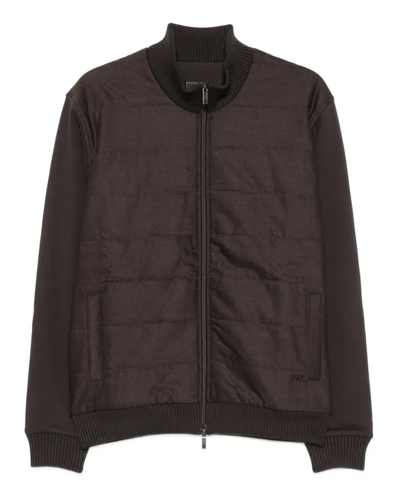 Fay Gesteppte Jacke mit Reißverschluss - Braun Braun