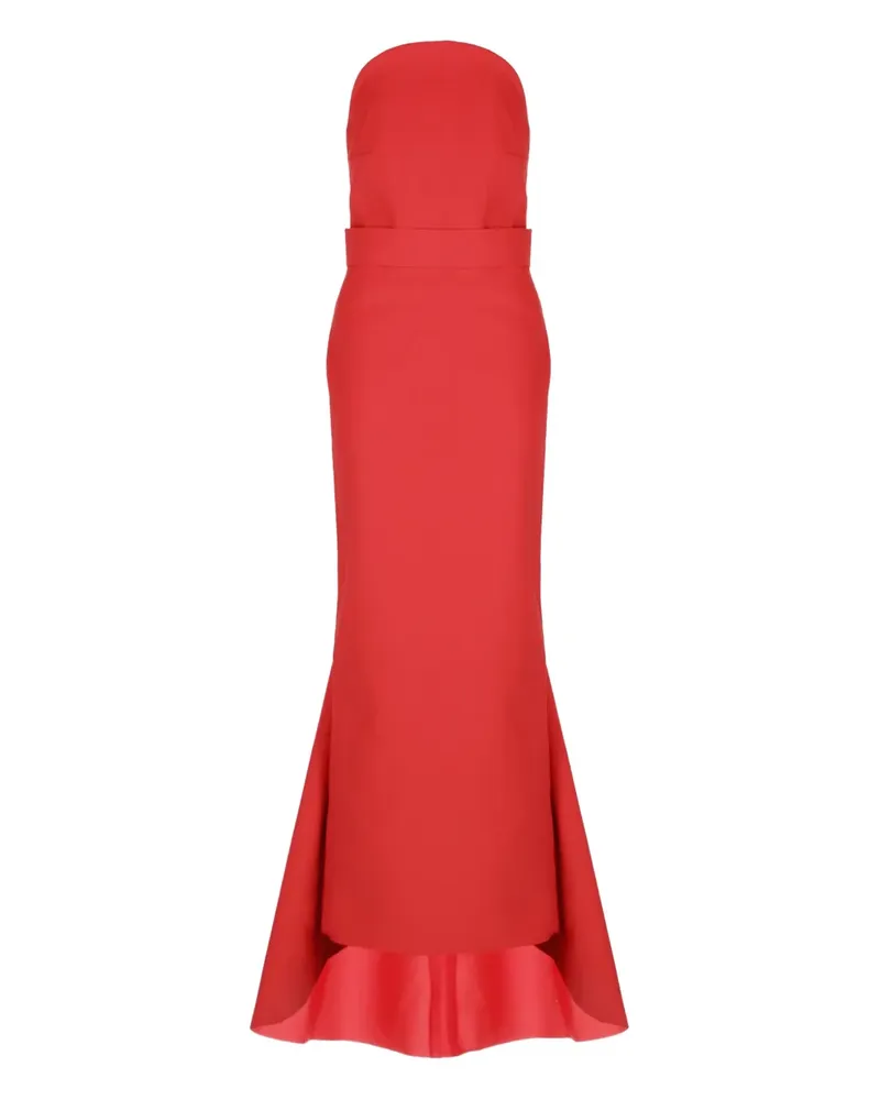 Solace London Citra strapless belted dress - Rot Rot