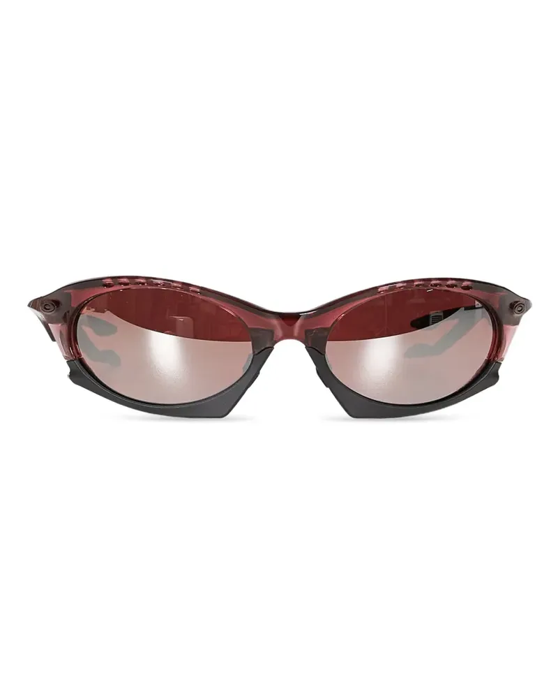 Oakley Sonnenbrille mit geometrischem Gestell - Rot Rot