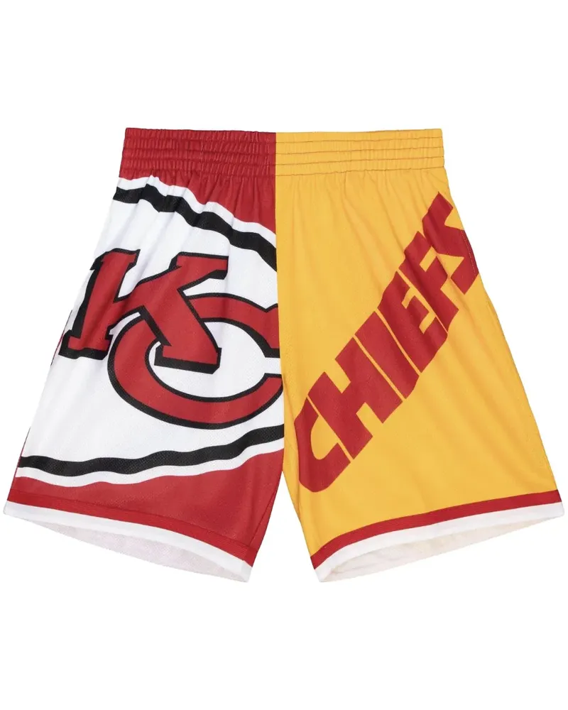Mitchell & Ness Kansas City Chiefs NFL Big Face Fashion 5.0 Shorts - Rot Rot