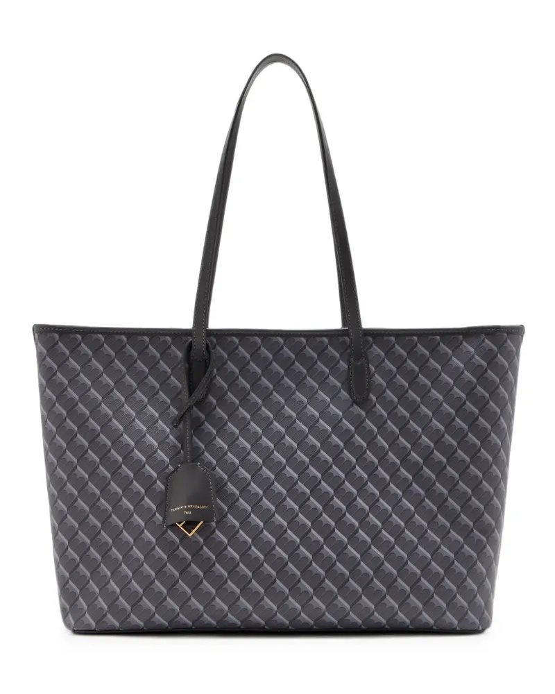 Tammy & Benjamin monogram zip-top tote bag - Grau Grau