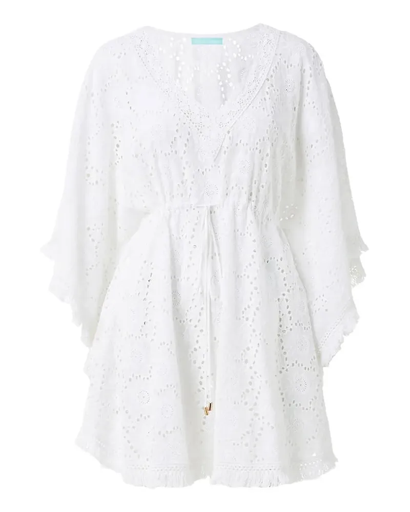 Melissa Odabash Ivy broderie-anglaise kaftan - Weiß Weiß
