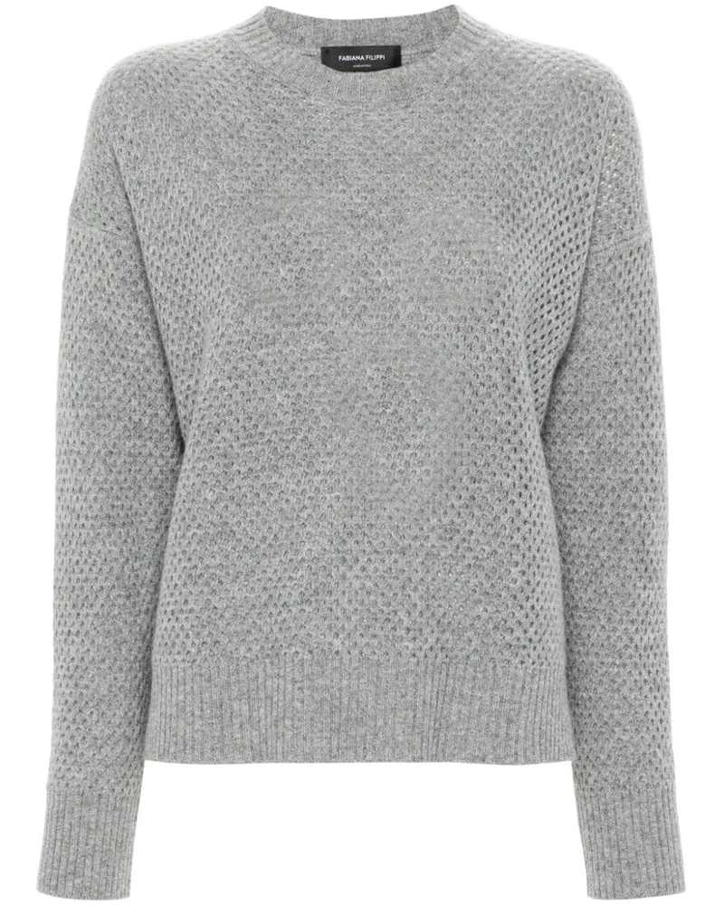 Fabiana Filippi Pullover mit Wabenmuster - Grau Grau