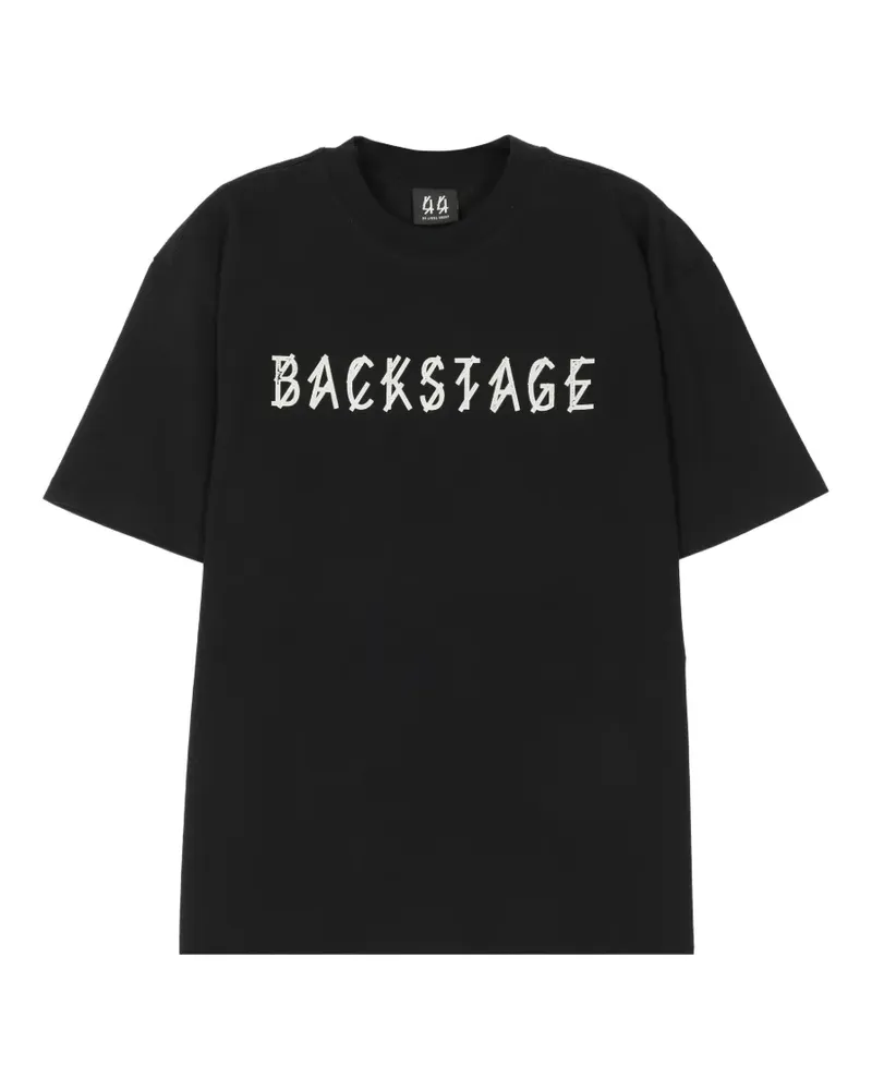 44 LABEL GROUP T-Shirt mit Logo-Print - Schwarz Schwarz
