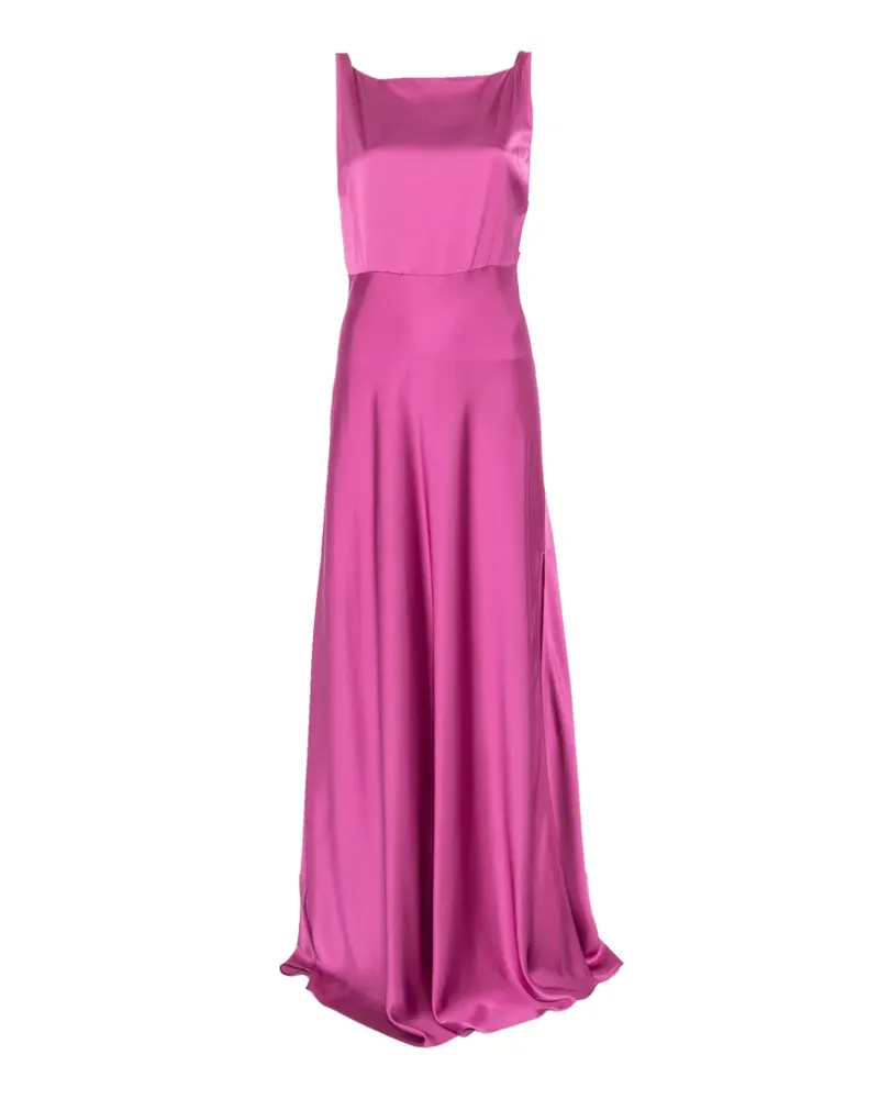 Liu Jo draped floral-appliqué dress - Blau Blau