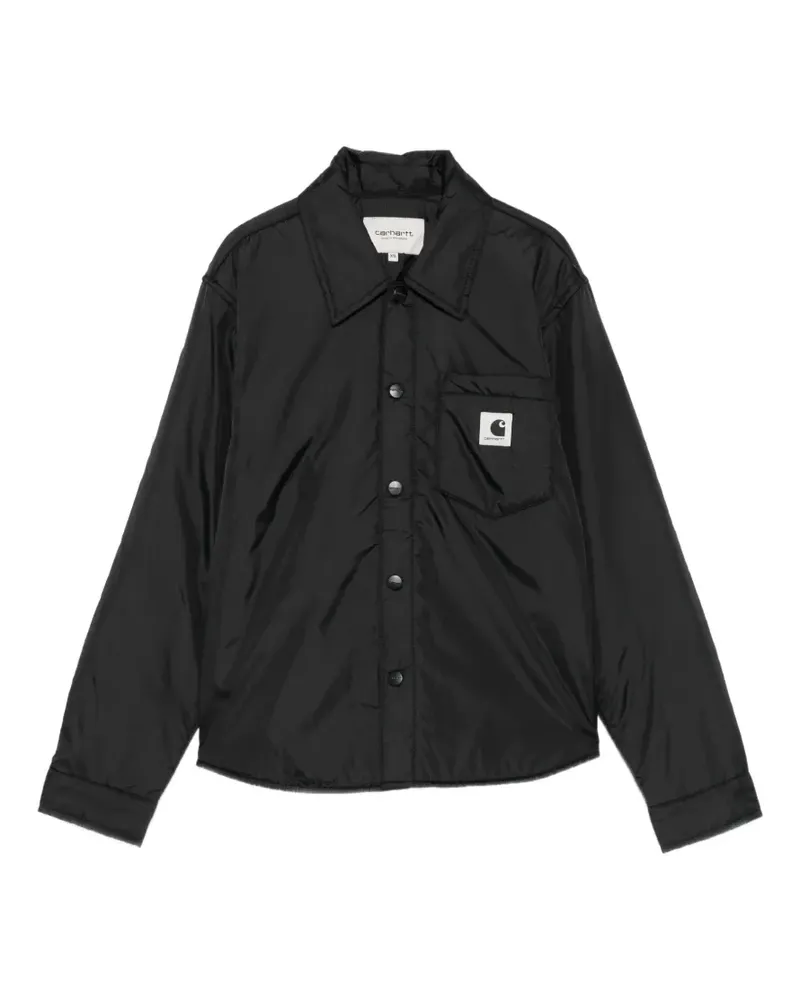 Carhartt WIP Hemdjacke mit Logo-Patch - Schwarz Schwarz