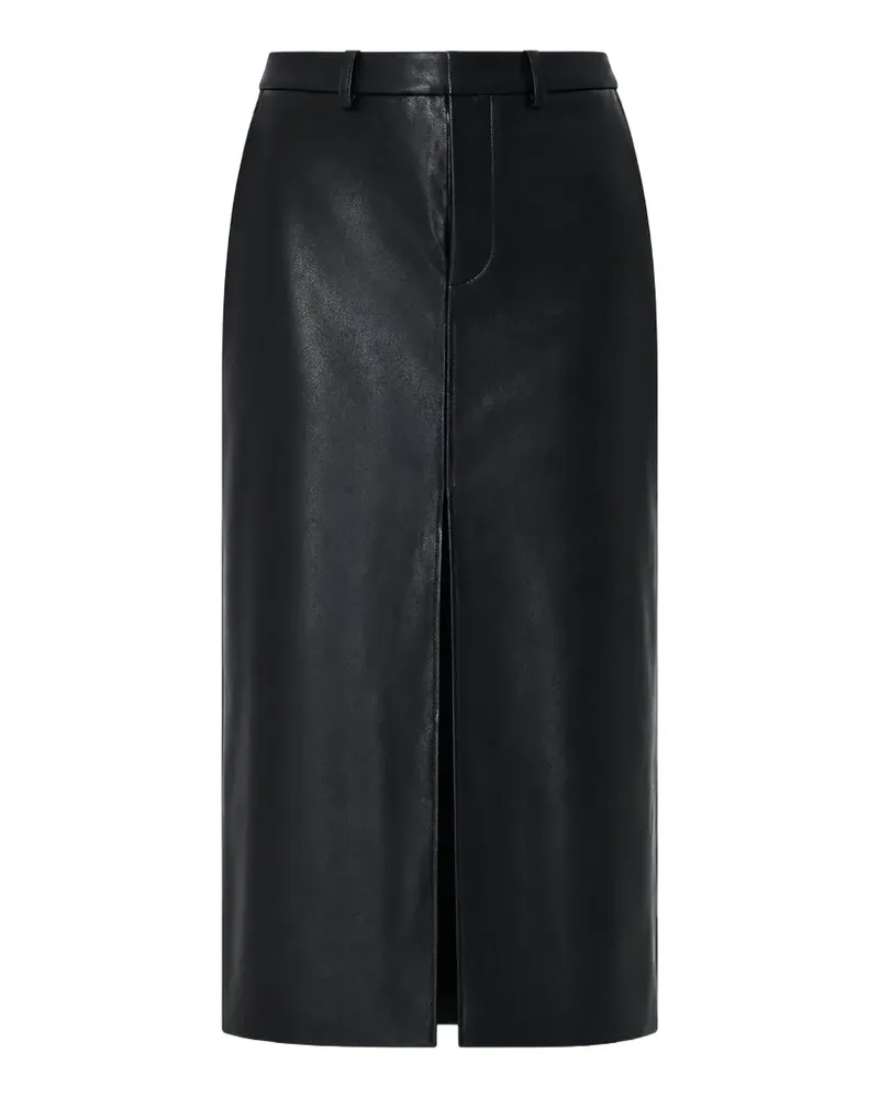 FRANKIE Shop Maybelle front-slit midi skirt - Schwarz Schwarz