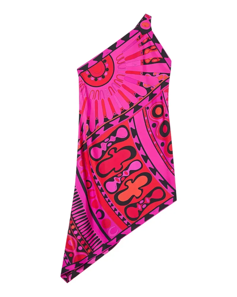 Emilio Pucci One-Shoulder-Kleid mit Soleil-Print - Rosa Rosa