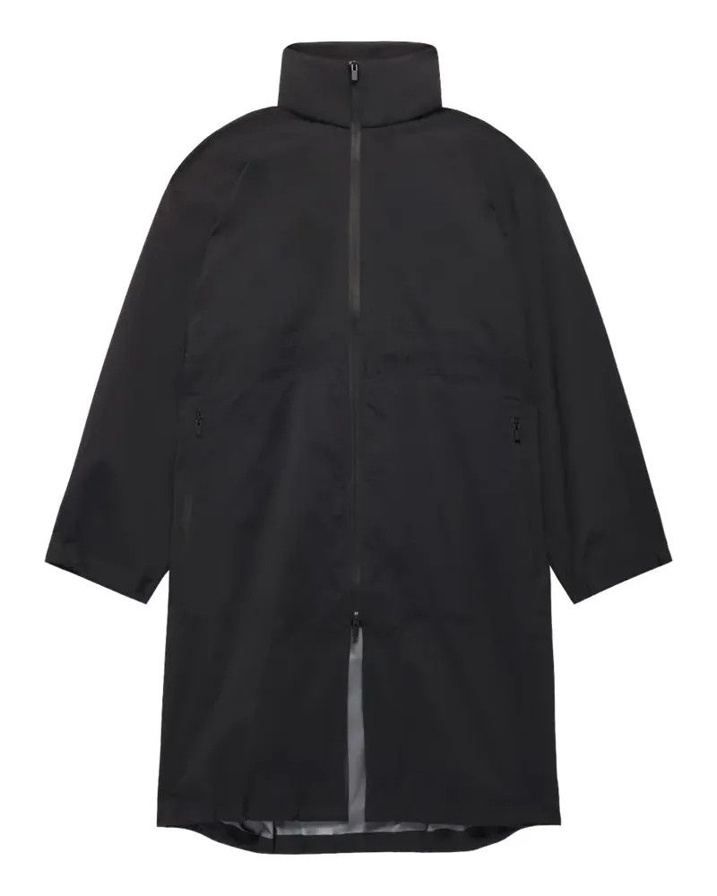 adidas Rollkragenmantel mit Reißverschluss - Schwarz Schwarz
