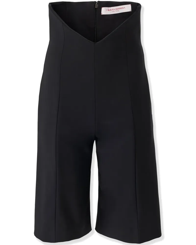 Carolina Herrera New York Shorts mit V-Bund - Schwarz Schwarz