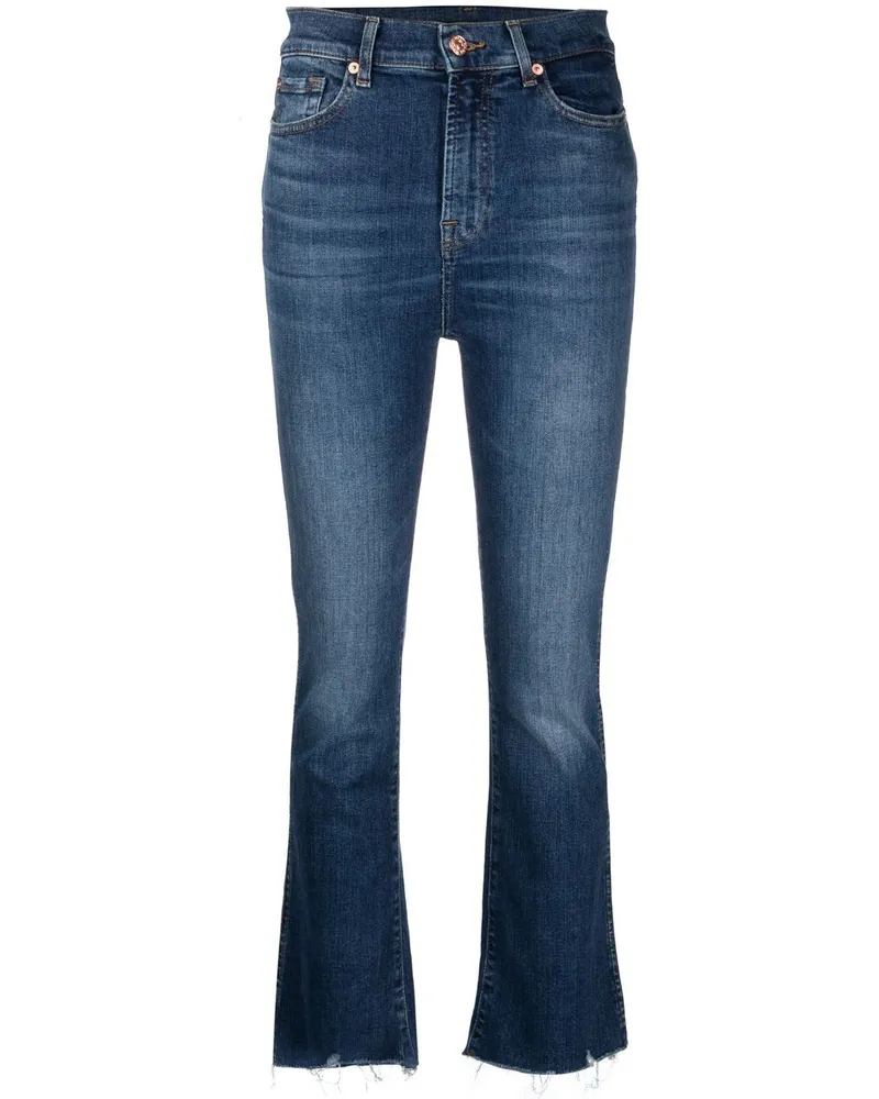 7 for all mankind Klassische Cropped-Jeans - Blau Blau
