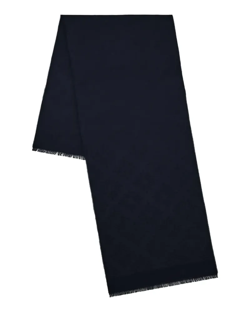 Mulberry Schal mit Fransen - Blau Blau