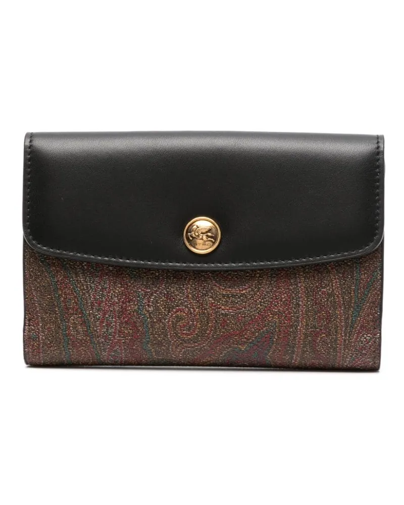 Etro Portemonnaie mit Print - Schwarz Schwarz