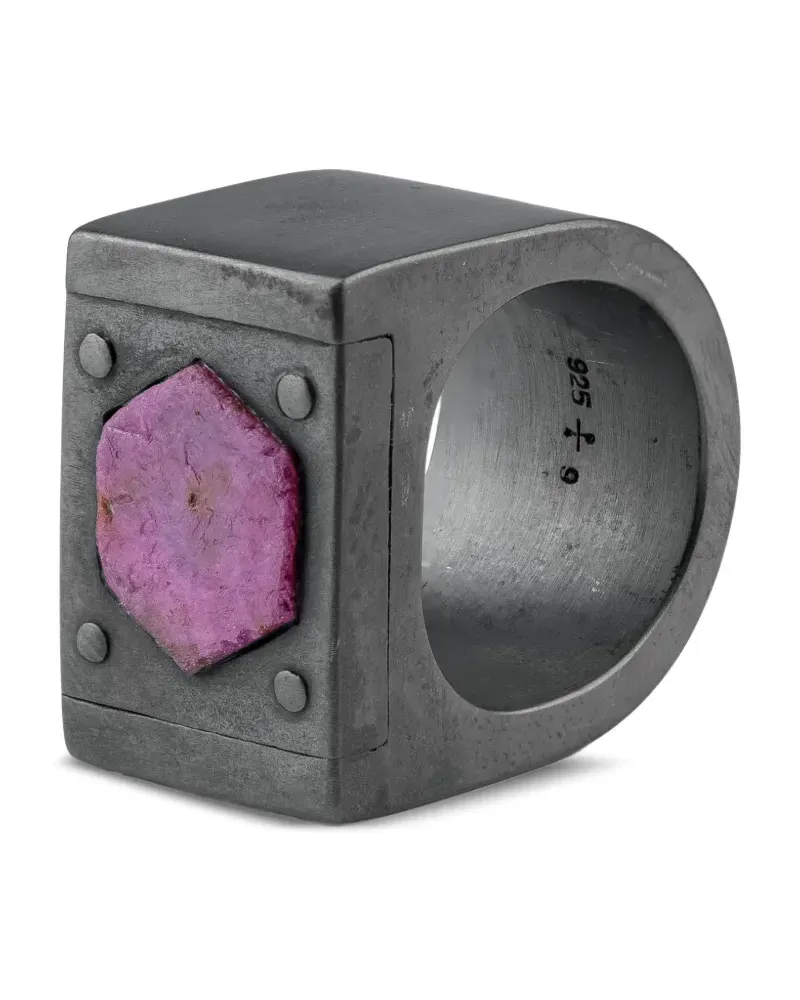 Parts Of Four Ring aus Sterlingsilber mit Rubiin - Schwarz Schwarz