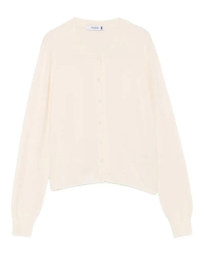 Please Cardigan mit Knöpfen - Nude Nude