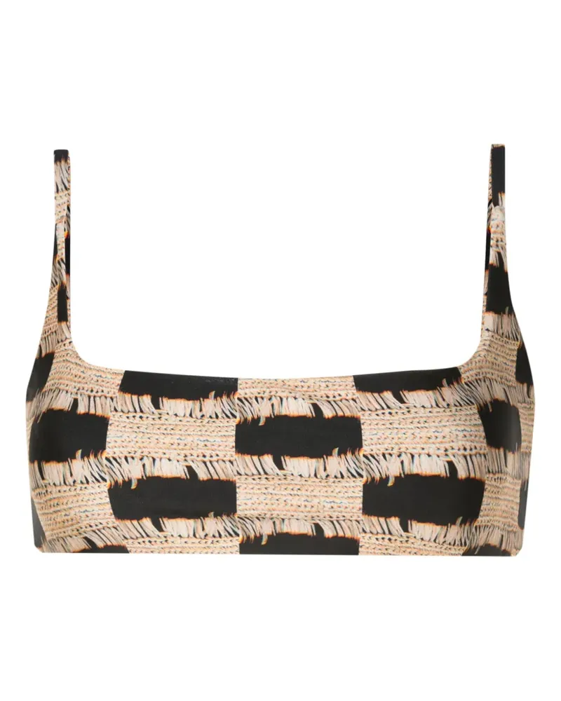 Lenny Niemeyer Bikinioberteil mit Print - Schwarz Schwarz