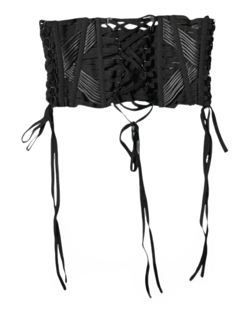 Dolce & Gabbana Korsett mit Schnürung - Schwarz Schwarz