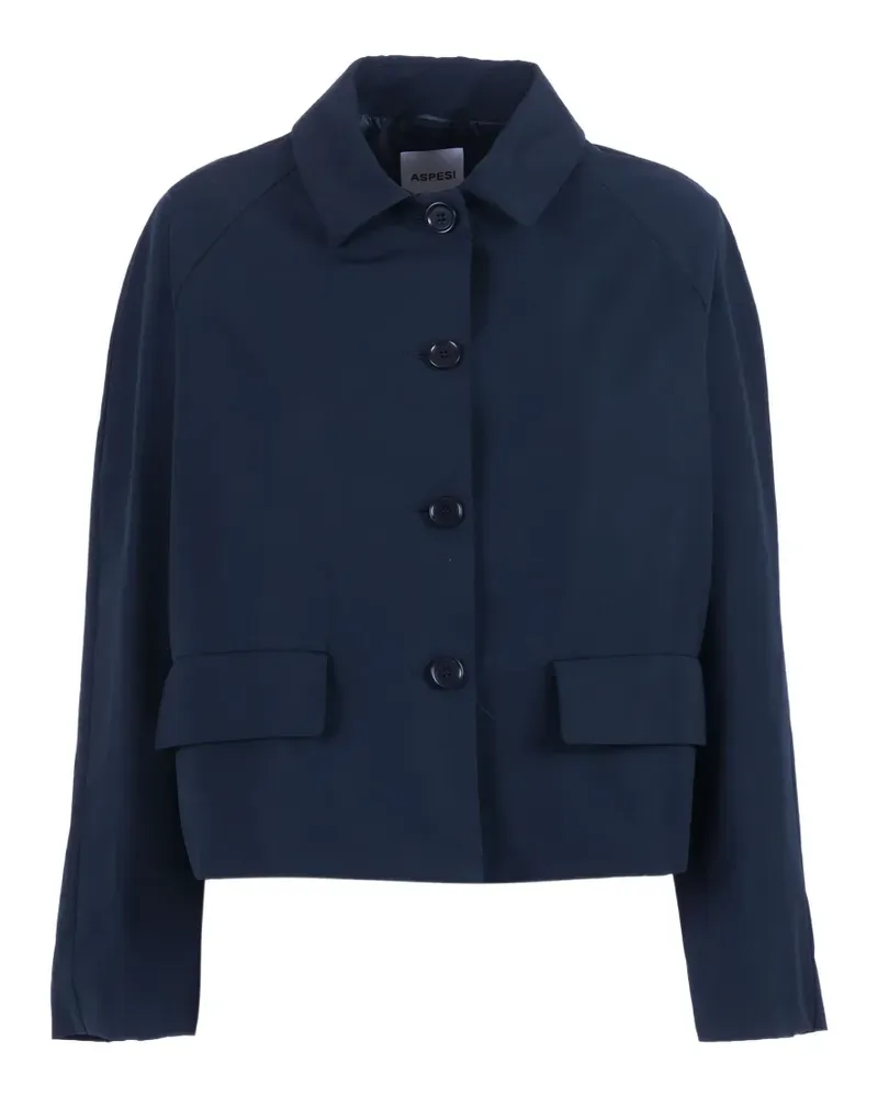ASPESI raglan-sleeve flap-pocket jacket - Blau Blau