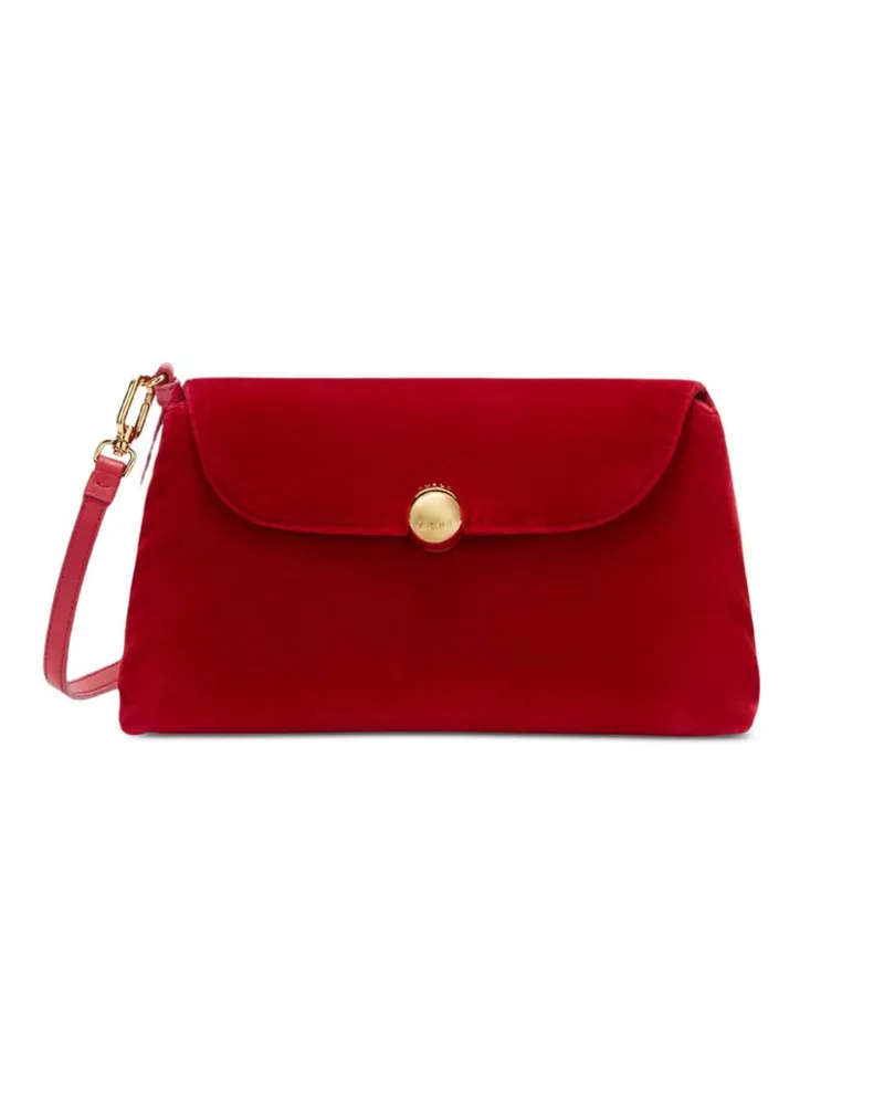Furla Schultertasche aus Samt - Rot Rot
