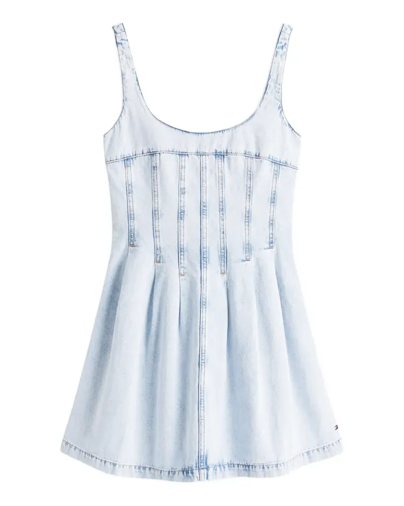 Tommy Hilfiger corset-style pleated mini dress - Blau Blau