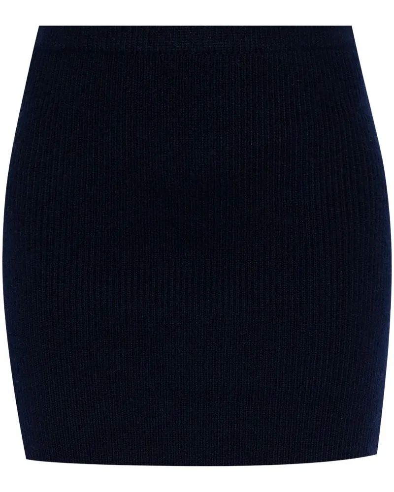 Lisa Yang Minirock aus Kaschmir - Blau Blau