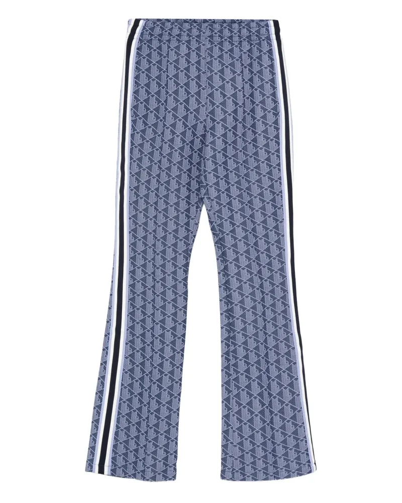 Lacoste Gestreifte Hose mit geometrischem Print - Blau Blau